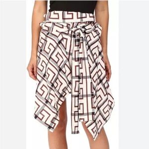 Vivienne Westwood Anglomania Greek Maze printed skirt 38